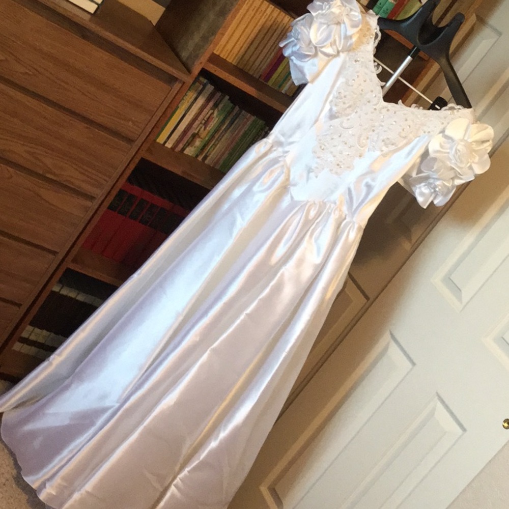 80’s wedding gown.